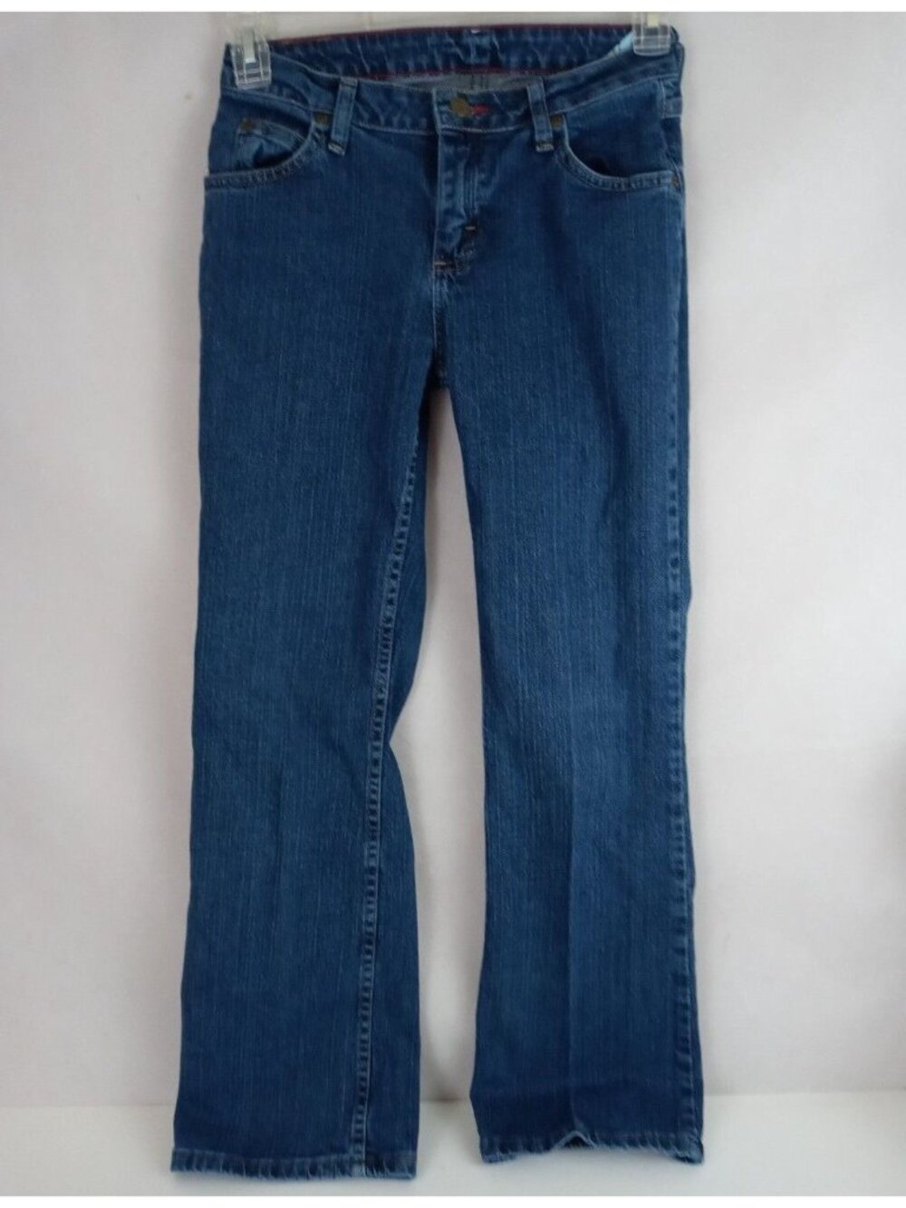 Wrangler Classic Blues Embroidered Low Rise Bootcut Jeans Size 4 Short